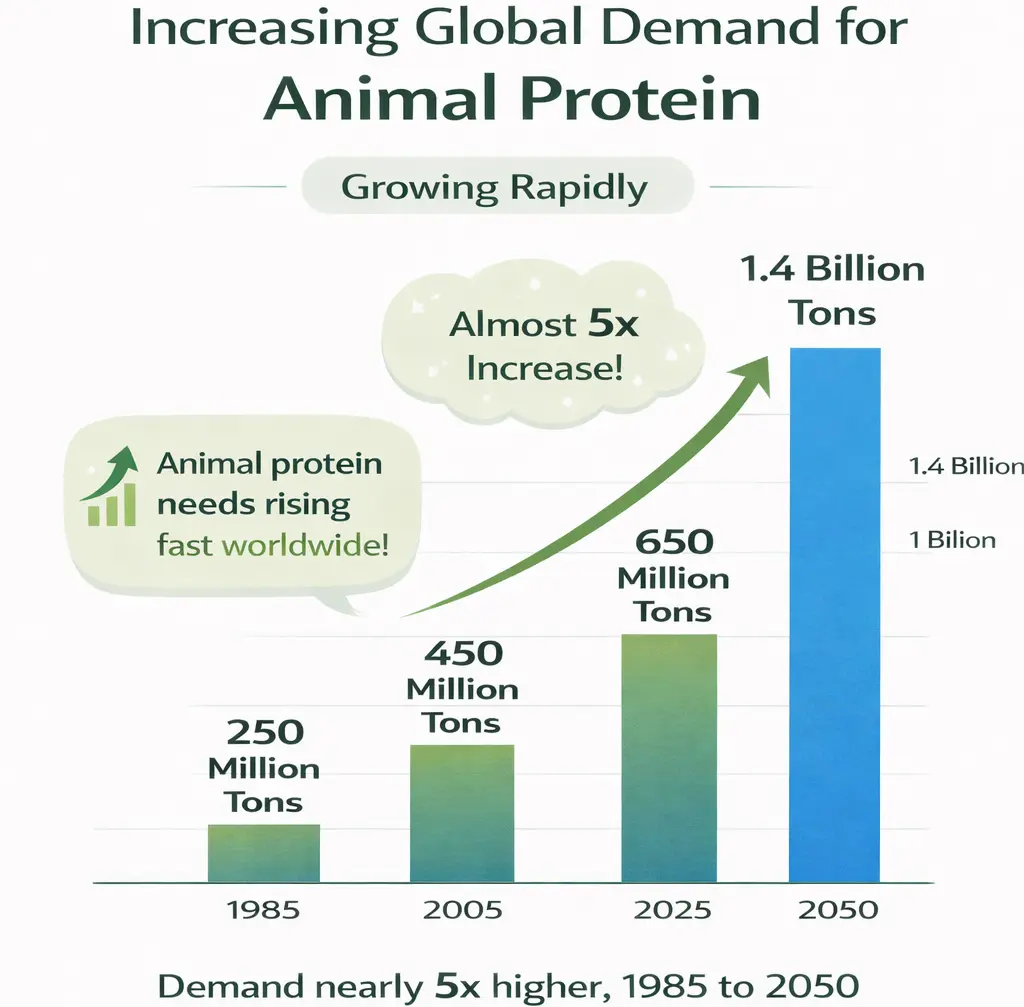 Rising Global Demand for Animal Protein